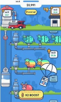 牛奶工厂破解版下载2025_牛奶工厂内置菜单版下载v1.1无限金币版 运行截图3