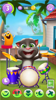 我的汤姆猫2破解版无限金币钻石2025版下载_我的汤姆猫2破解版无限金币钻石苹果版下载v4.8.1 无限食物版 运行截图4