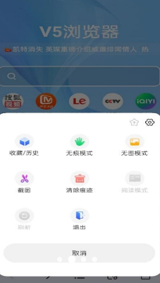 V5浏览器手机版官网下载_V5浏览器app最新版下载v1.0.1 安卓版 运行截图1