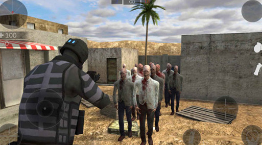 僵尸作战模拟器多人联机战斗场景 僵尸作战模拟器战斗画面