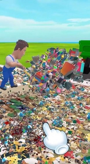 垃圾厂大亨免广告版下载-垃圾厂大亨游戏(Trash Tycoon)下载v2.5.1 汉化中文版 运行截图1