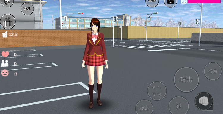 樱花校园模拟器游戏界面展示