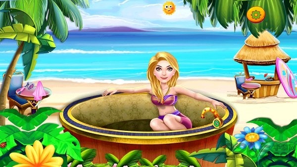 芭比公主泳池派对游戏画面