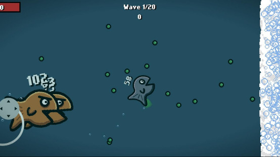 肉鸽鱼吃鱼游戏画面 展示随机海底世界与成长机制