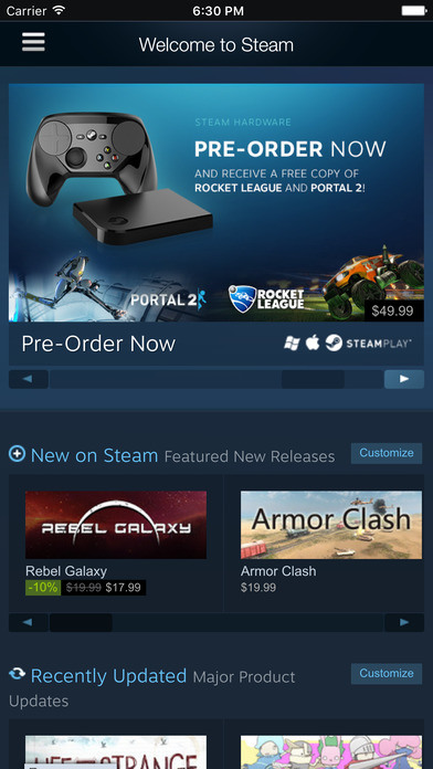 steam手机版下载-steam手机安卓客户端下载-steam v2.3.12安卓中文版 运行截图1