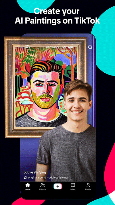 TikTok热门推荐页面