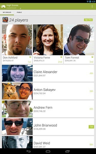 Google Play个性化推荐界面