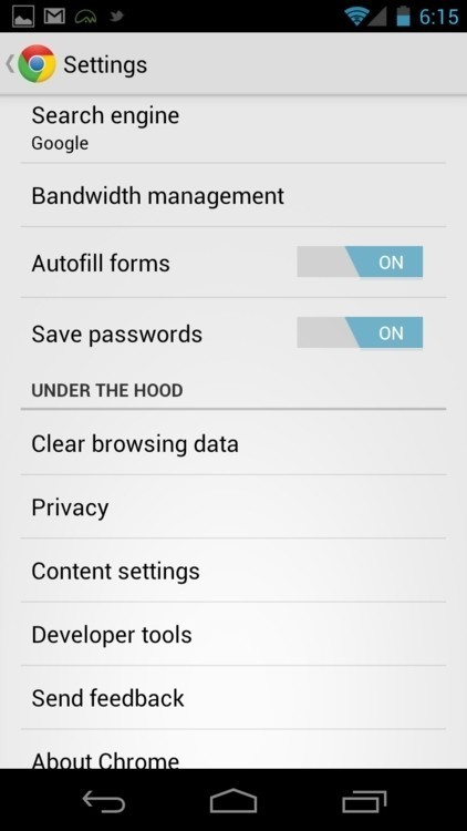 谷歌浏览器Chrome安卓最新版界面展示